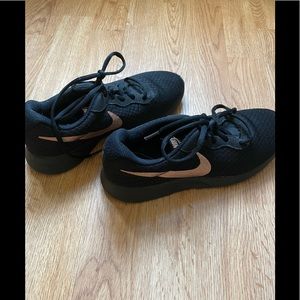Nike Black Rose Gold Swoosh